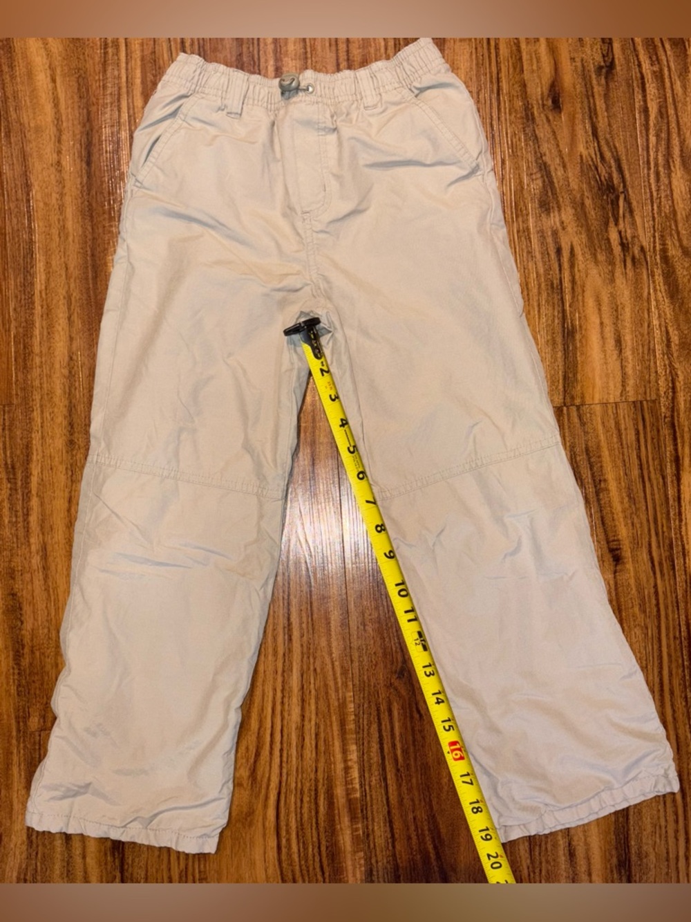 Talbots Kids Light Beige Elastic-Waist Joggers